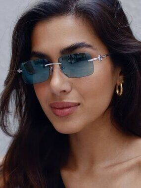 NEW GG1703S 002 GUCCI SUNGLASSES UNISEX SQUARE SILVER EYEWEAR